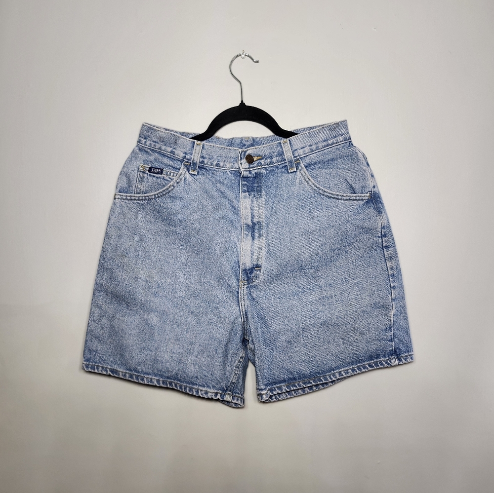 Vintage Lee Men Light Blue Denim Shorts